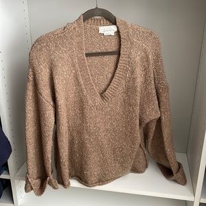anthropologie v neck sweater